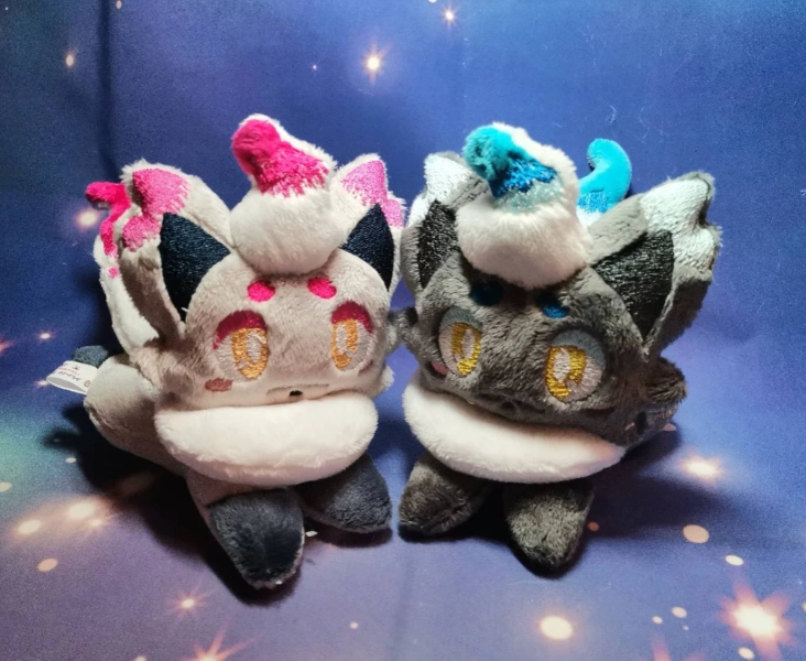 Cute Fluffy Custom Fanart Hisuian Zorua Plush