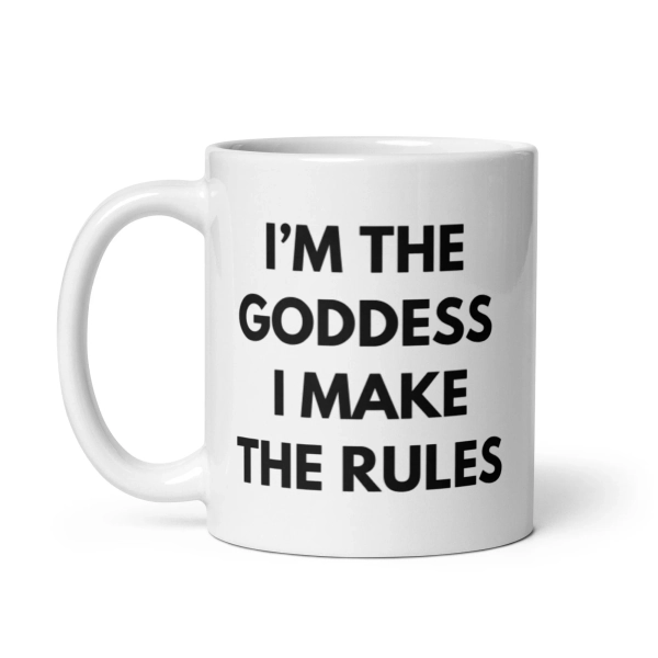 Goddess makes rules Mug, dominatrix coffee cup, mistress mommy domme gift slave mistress, femdom cuckold female supremacy dominatrix cuck