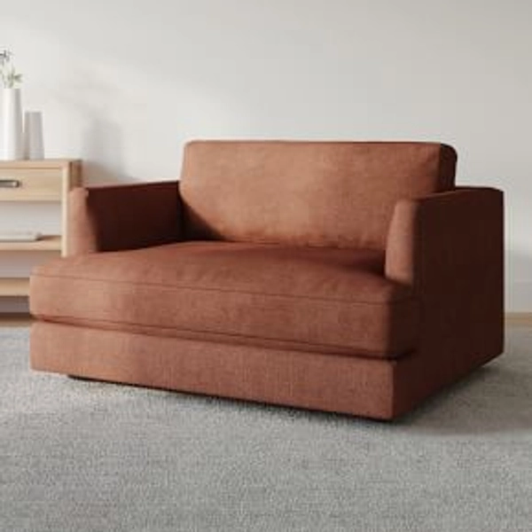 Haven Chair and a Half (Frost Grey, deluxe linen)