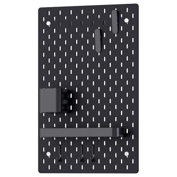 SKÅDIS Pegboard combination - black 14 ¼x22 "
