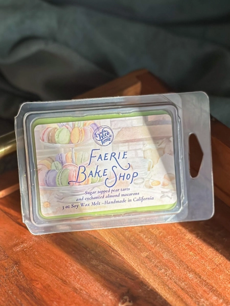 Faerie Bake Shop, Macaron Cottagecore Wax Melt, Cozy Home and Style, Bookish Scents for Bookshelf Decor, Gift for Readers & Book Lovers