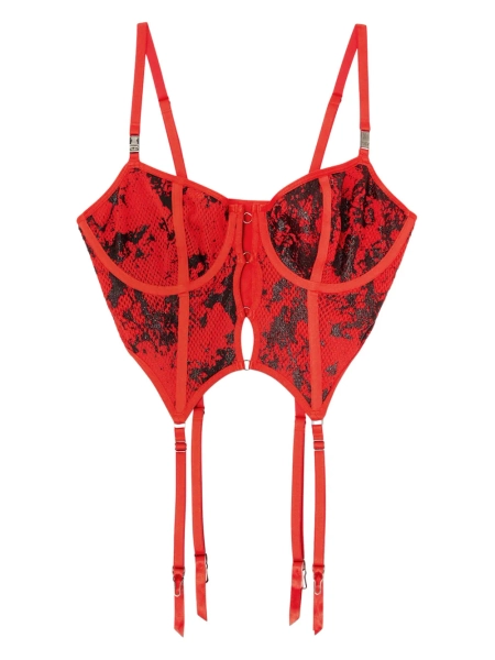 x Savage x Fenty Fishnet corset