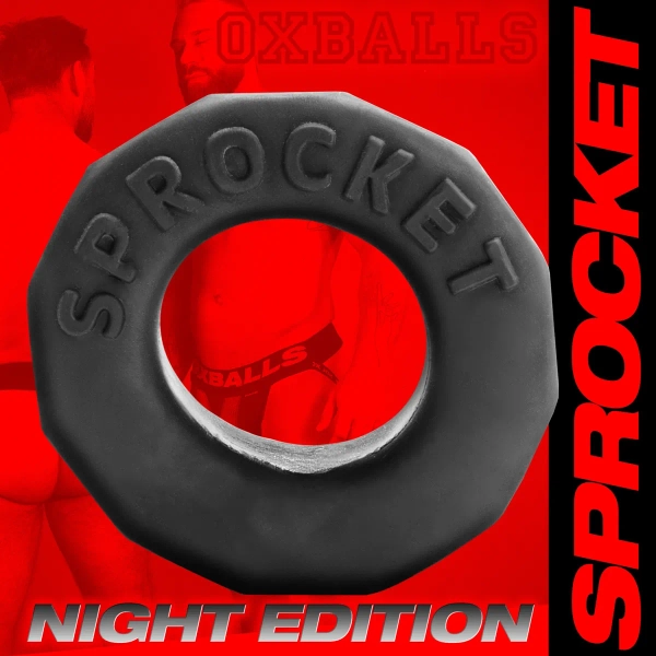 SPROCKET comfort no-roll cockring plus+SILICONE™ special edition NIGHT