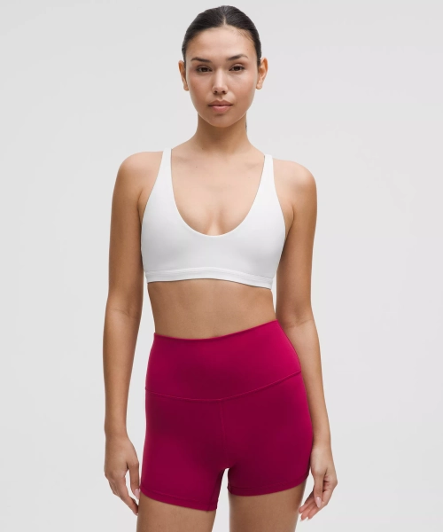 Nulu Strappy Scoop-Neck Bra *Light Support, A/B Cup - White - 4