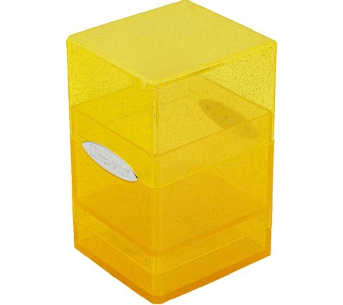 Ultra Pro - Glitter Satin Tower Deckbox: Yellow - Ultra Pro | Bazaar of Magic