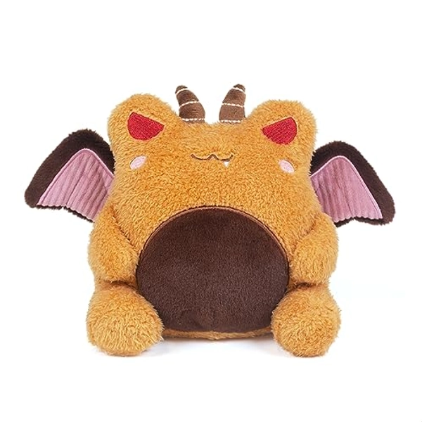 Cuddle Barn PlushGoals - Jersey Devil Wawa The Froggie Stuffed Animal Frog Plush Toy Soft Orange Kawaii, 6 inches