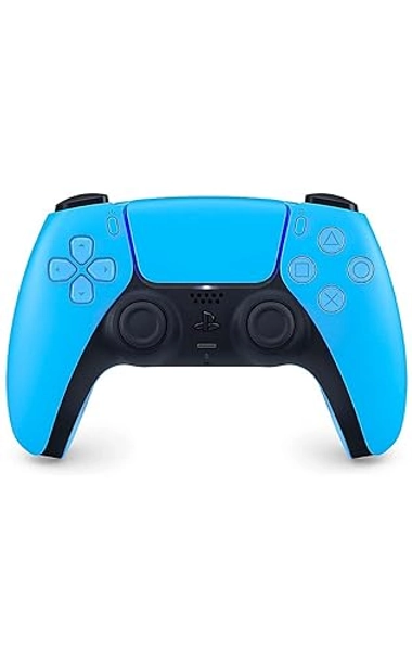 Sony, Manette PlayStation 5 officielle DualSense, Sans fil, Batterie rechargeable, Bluetooth, Compatible avec PS5, Couleur : Starlight Blue