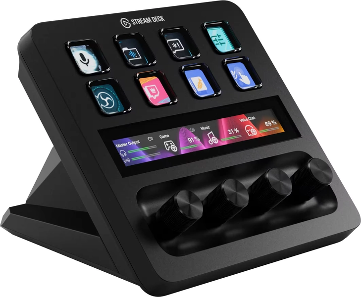 Elgato - Stream Deck + XLR Workflow Controller with Customizable Touch Strip and Dials - Black