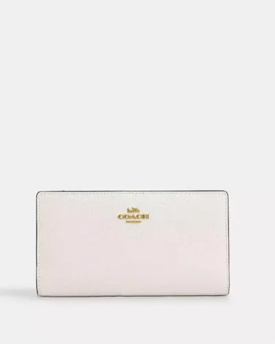 COACH® | Slim Zip Wallet | Chalk Color
