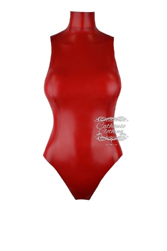 Latex Madam playsuit | medium / Zip back to front hip thru crotch / Black