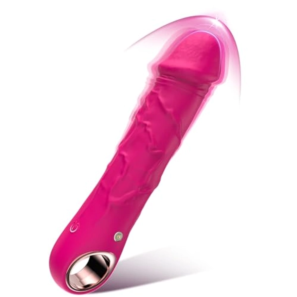 G Spot Realistic Dildos Vibrators, BGGOOD High-Frequency Clitoral Vibrator with 10 Vibration Modes, Clitoralis Stimulator for Women, Powerful Vibrator Wand Adult Woman Sex Toys Pleasure(Pink)