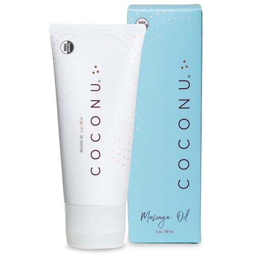 Coconu Oil Based Massage Oil for Couples & Personal Use - Hybrid Massage Oil | Organic Coconut Body Oil | Natural & Clean Ingredients | 3 Oz - Massage Oil