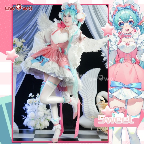 Uwowo V Singer Fanart Sweet Dress Cosplay Costume - 【In Stock】M