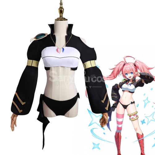 Anime That Time I Got Reincarnated as a Slime Cosplay Milim Nava Concealed Form Cosplay Costume Plus Size - M
