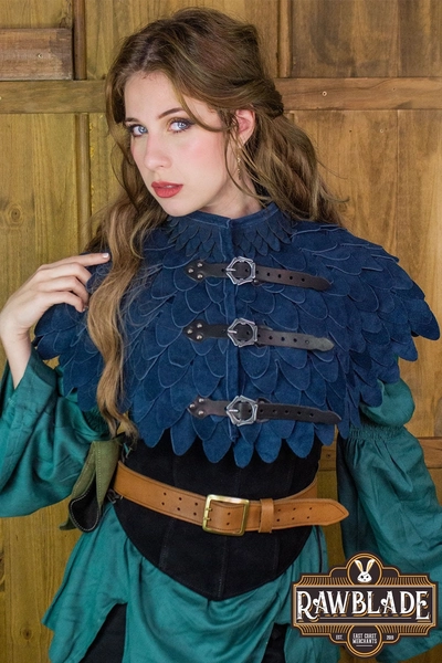 Oria Scale Neck Armor for LARP, Ren Faire, and Cosplay