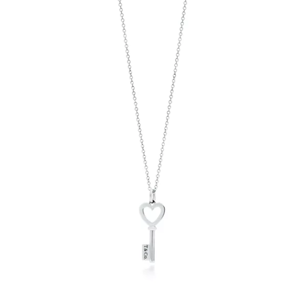 Tiffany Keys Heart Key Pendant in Silver