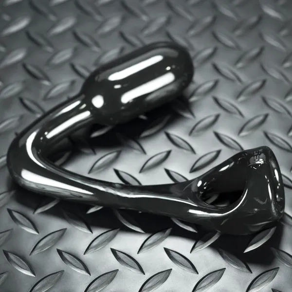 ASS-X rubbery buttplug+cocksling combo asslock OXBALLS black