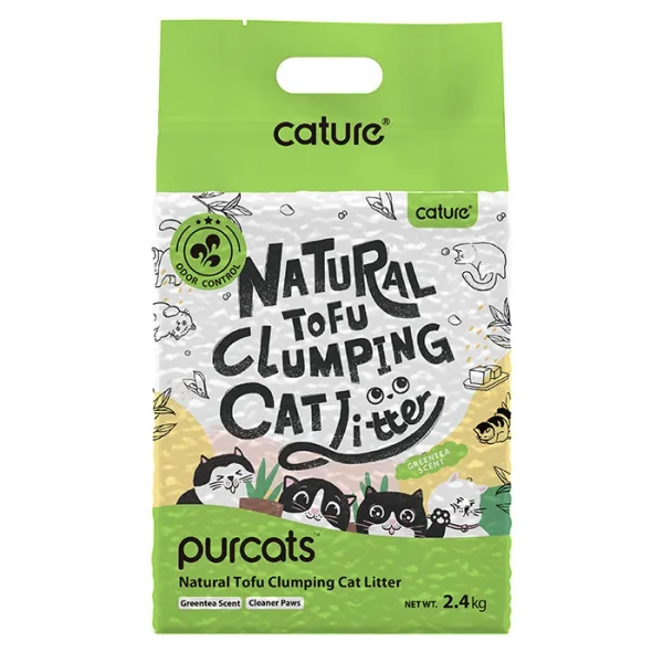 Cature Tofu Clumping Green Tea Cat Litter