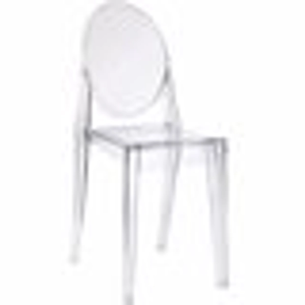 Nicer Furniture Ghost Clear Side Chair