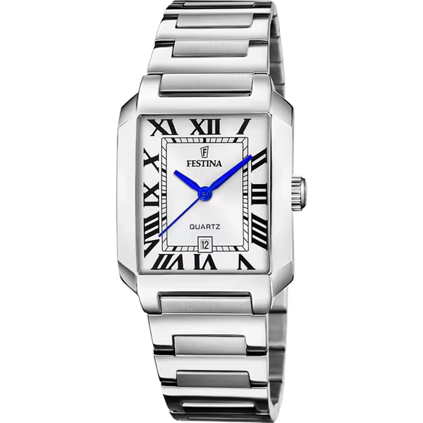 Festina On The Square Lady Date Silvery / Blue