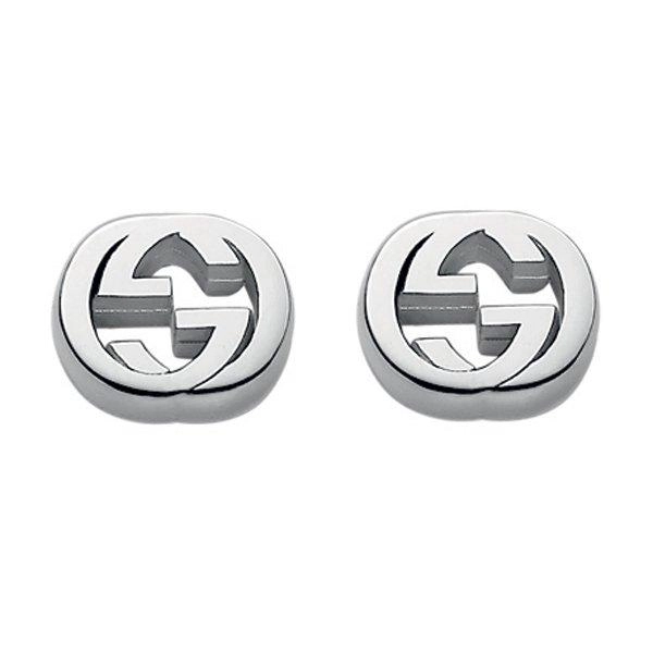 Gucci Interlocking Silver Earrings