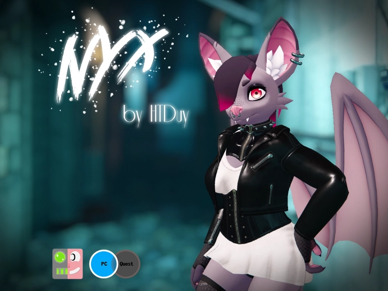 Nyx - Goth Bat [VRChat Avatar] [PC]