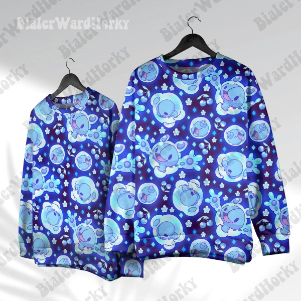 Reuniclus Anime Hoodie: Soft Psychic Type Anime Neon Graphic Sweatshirt