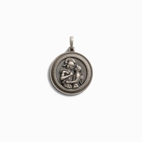 Gunmetal Achilles Pendant