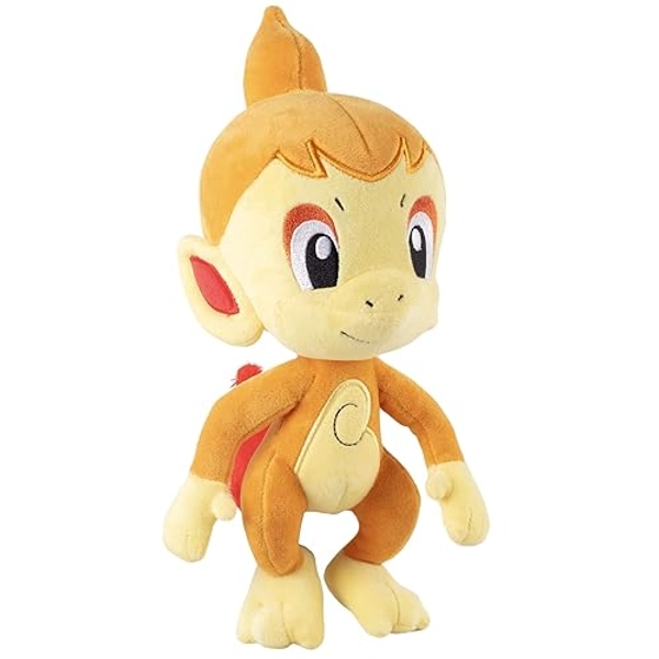 Pokemon 8" Chimchar Plush - Officially Licensed - Diamond and Pearl Starter Figure - Quality Soft Fire Type Stuffed Animal Toy - Christmas Stocking Stuffer Gift for Kids, Boys, Girls - 2+