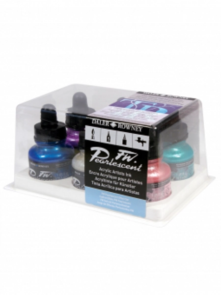 Tinta Acrílica Daler Rowney FW Set 6 Efecto Perlescente 25,9ml