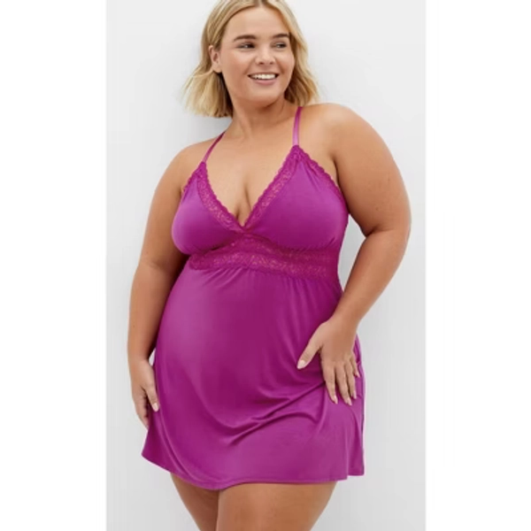 CITY CHIC | Women's Plus Size Viva Babydoll - cerise - 20W