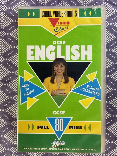 GCSE English - Carol Vorderman - PAL VHS Video Tape