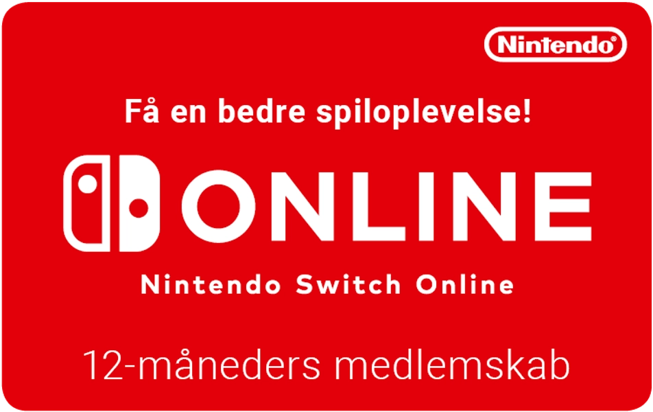 Nintendo Switch Online 12 måneder
