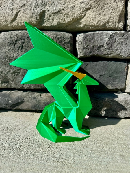 Crystal Dragon Statue