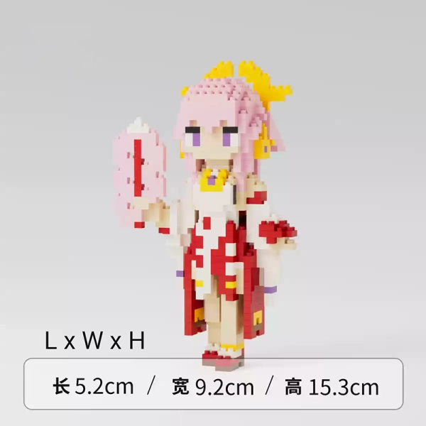 DIY Genshin Impact Toy Figure Mini Building Blocks Genshin Impact Gifts - Yae Miko