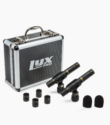 LyxPro Pencil Condenser Mic Accessory Kit with Cardioid, Super Cardioid, and Omni Capsules