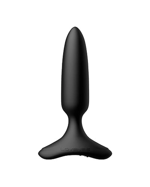 LOVENSE Hush Black Powerful Vibrating Butt Plug (1 in)