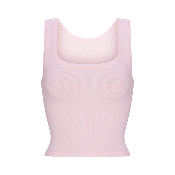 COTTON RIB TANK | CHERRY BLOSSOM | XXS