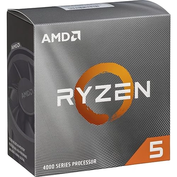 AMD Ryzen 5 4500 avec Ventilateur Wraith Stealth - (Socket AM4/6 Cœurs -12 Threads/Frequence Min 3,6GHZ- Frequence Boost 4,1GHz/11MB/65W) - 100-100000644BOX Multicolore