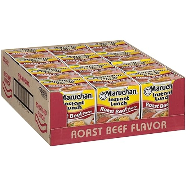 Maruchan Instant Lunch Roast Beef Flavor, 2.25 Oz, Pack of 12
