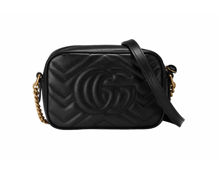 GG Marmont Mini Shoulder Bag | Black