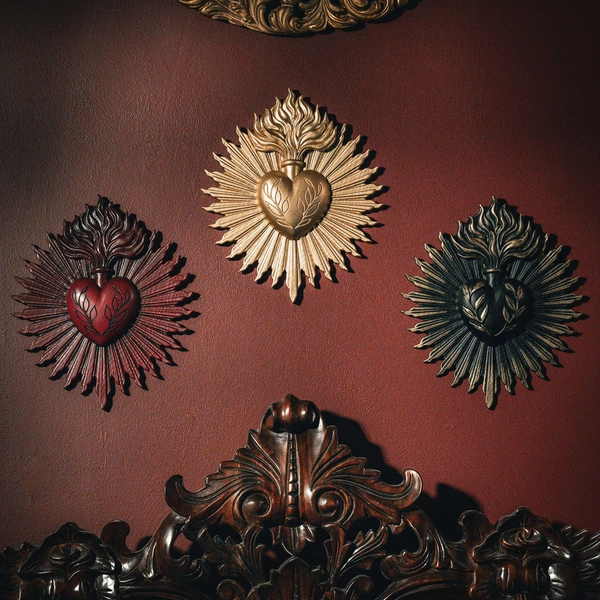 Ardour Sacred Heart Plaque | Gothic Gallery Wall | Gothic Wall Decor | Religious Decor | Handmade by The Blackened Teeth