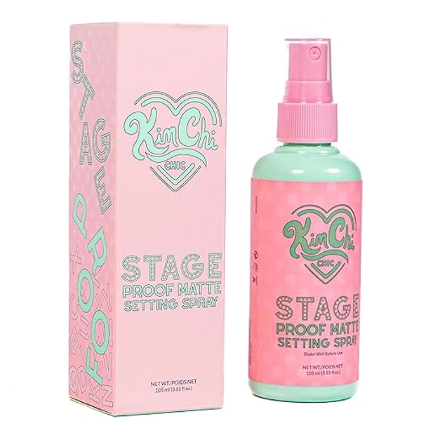 Kimchi Chic Beauty Stage Proof Matte Setting Spray, Makeup Finishing Mist and Fixative for All Skin Types, 3.55 fl oz