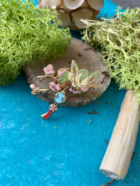 Leafeon Furin - Japanese Wind Chime