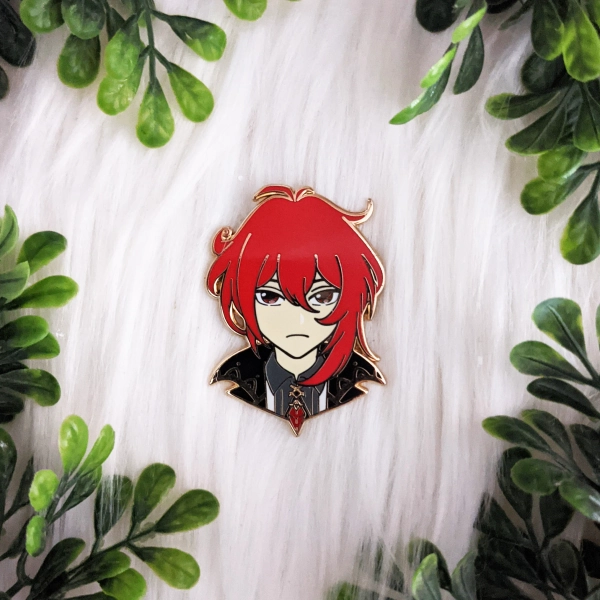Diluc - Gatcha Guardian Series - Enamel Pin - Standard