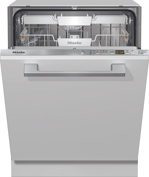 Miele G5051SCVI 24 Inch Panel Ready Fully Integrated Dishwasher with 16 Place Setting Capacity, 3rd Rack, 44 dBA, QuickIntenseWash, ExtraClean, ExtraDry, SaniWash, Delay Start, ADA Compliant and Energy Star Rated