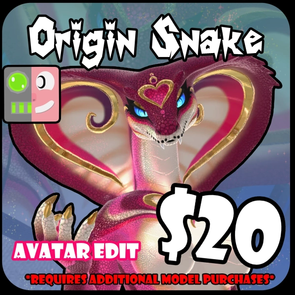 [VRC AVATAR] Origin Snake/Naga — Art by Neffertity