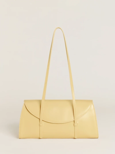 Yellow Leather Shoulder Bag
