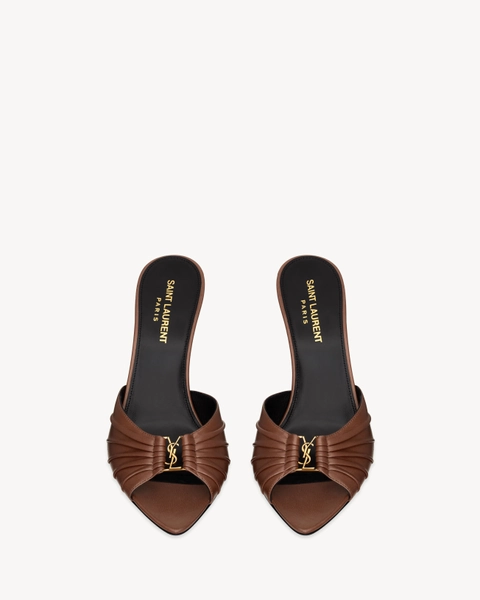 BABYLONE mules in smooth leather