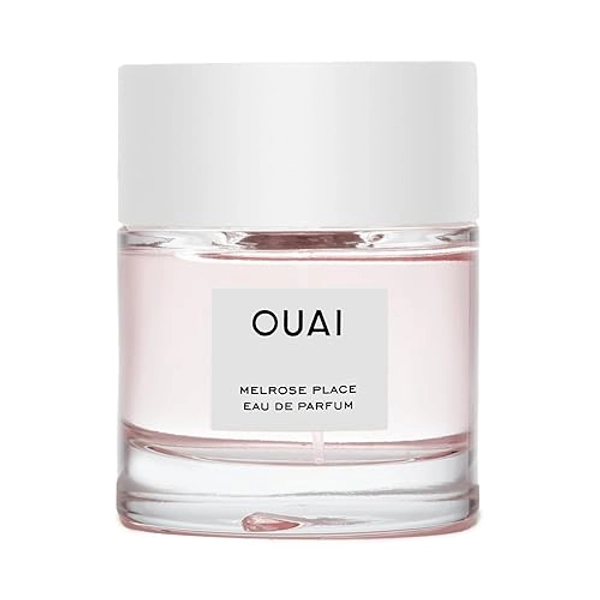 OUAI Melrose Place Eau de Parfum - Elegant Womens Perfume for Everyday Wear - Fresh Floral Scent has Notes of Champagne, Bergamot and Rose with Delicate Hints of Cedarwood and Lychee (1.7 Oz)